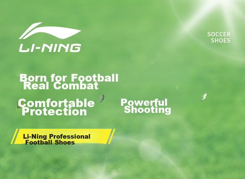 Футбольные бутсы Li-Ning для мужчин, профессиональные тренировочные бутсы для зала и искусственного газона, синие, размер 33
