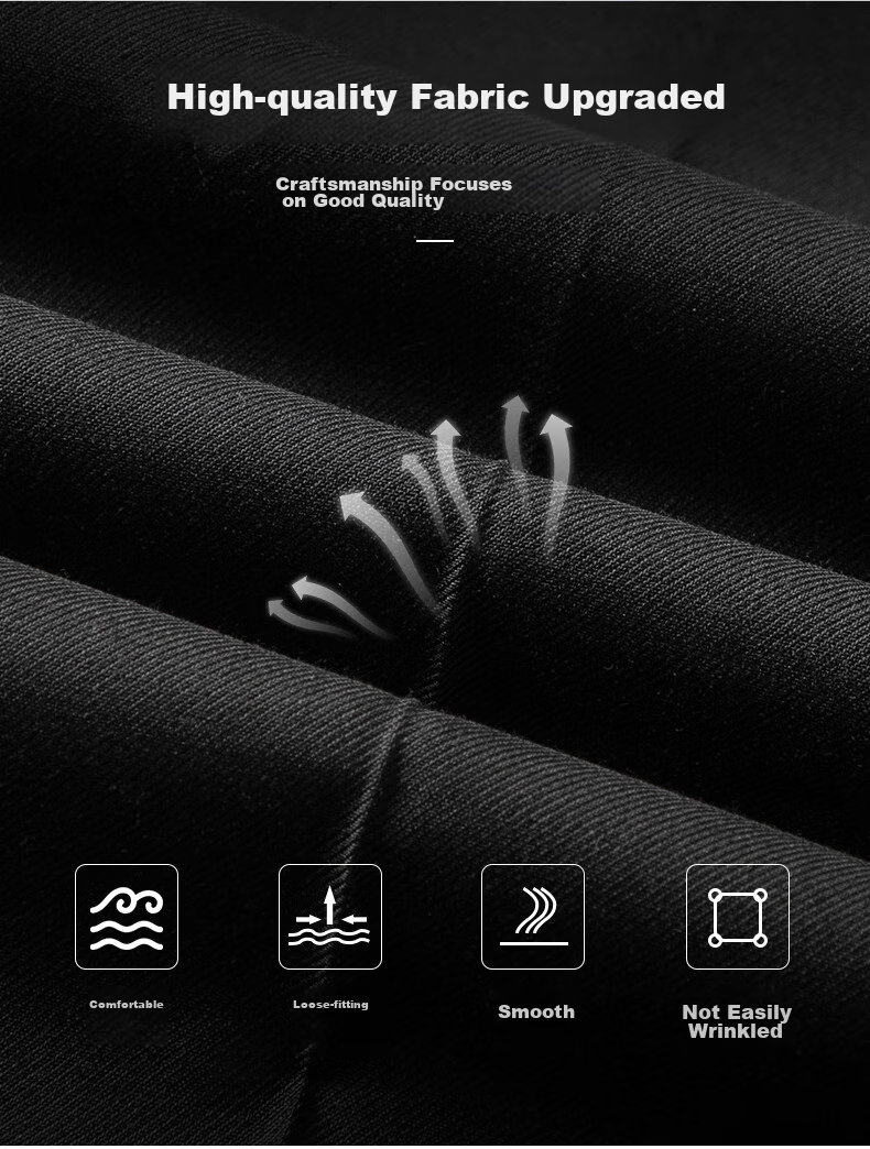 Мужские брюки RED DRAGONFLY, повседневные, всесезонные, хлопковые, бизнес-кэжуал, прямые, модные, слегка эластичные, длинные брюки, черные, размер 30