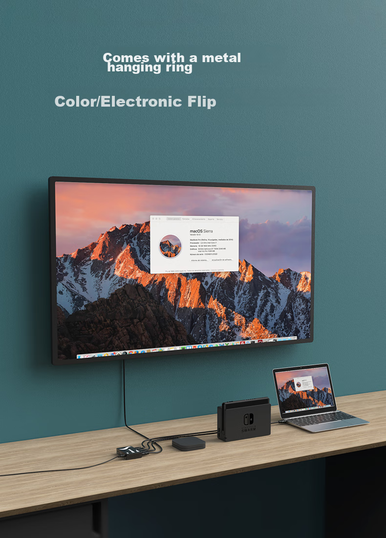 HDMI-переключатель MT-viki MT-SW301-MH, 3 входа 1 выход, 4K@30Hz, поддержка HDMI 1.4, переключение кнопкой или ИК-пультом