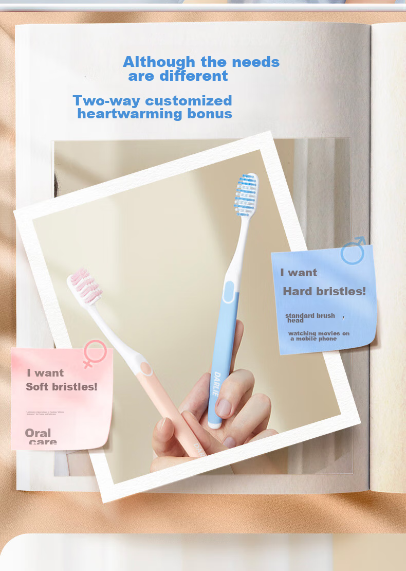 Зубная щетка DARLIE Healthy Teeth, средней жесткости, 4 шт.