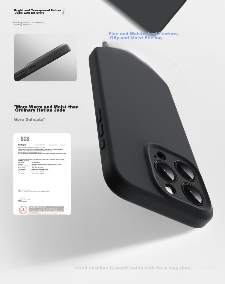 DIVI Чехол-накладка из жидкого силикона для Apple iPhone 15, черный