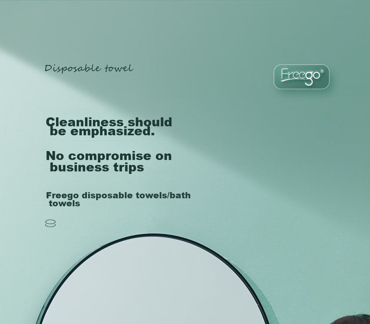 Одноразовые полотенца Freego, большой размер, толстый жемчужный узор, для деловых поездок, отелей, путешествий, 140*75 см, 5 упаковок