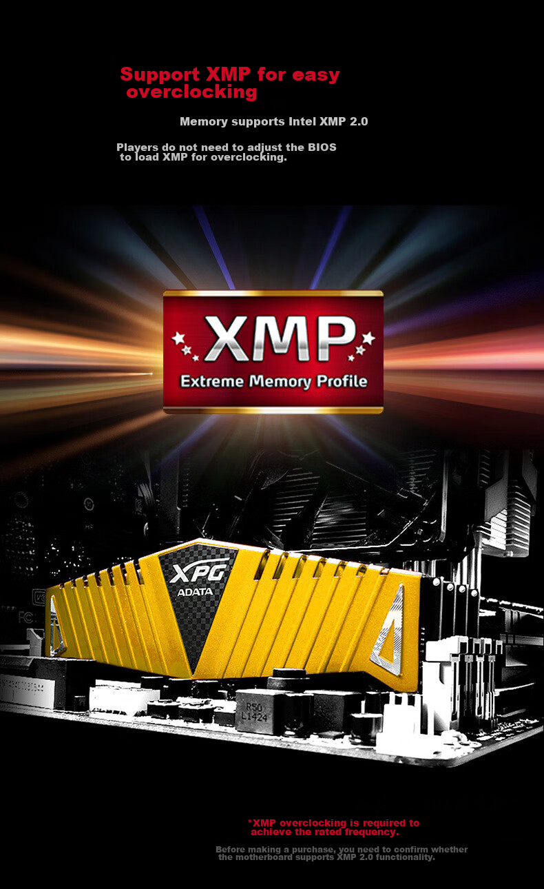 Комплект оперативной памяти ADATA XPG Weilong Z1 DDR4, 16 ГБ (2x8 ГБ), 3600 МГц