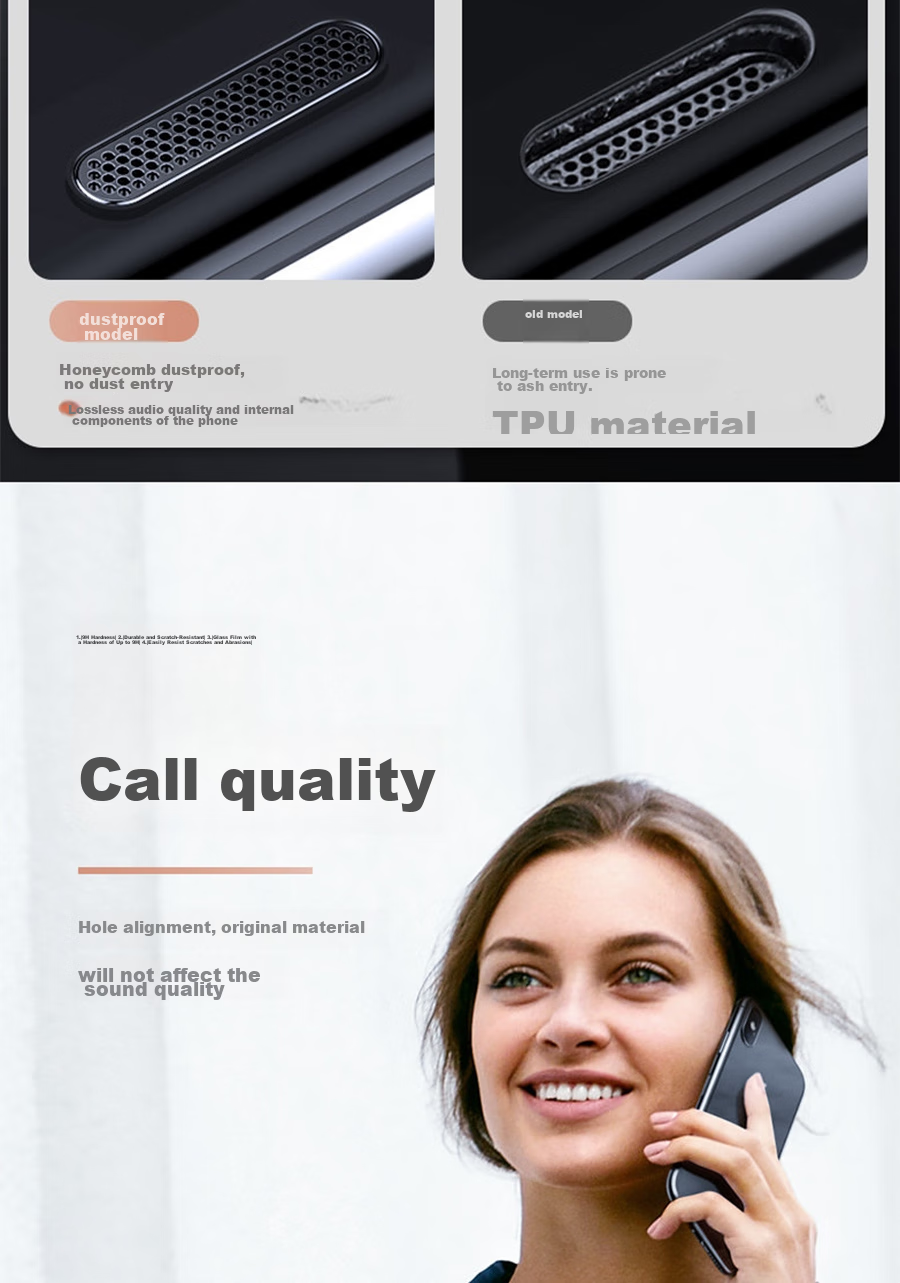 Защитное стекло для экрана ESCAPE для iPhone 11 Pro/X/XS, противоударное, с антипылевой сеткой, HD Full Coverage