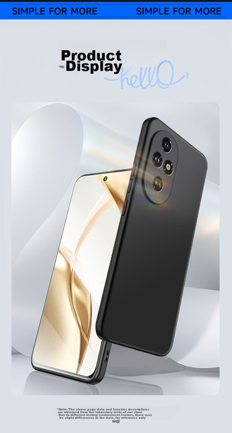 Чехол для телефона Honor 200 Pro, противоударный, матовый, защита камеры, черный