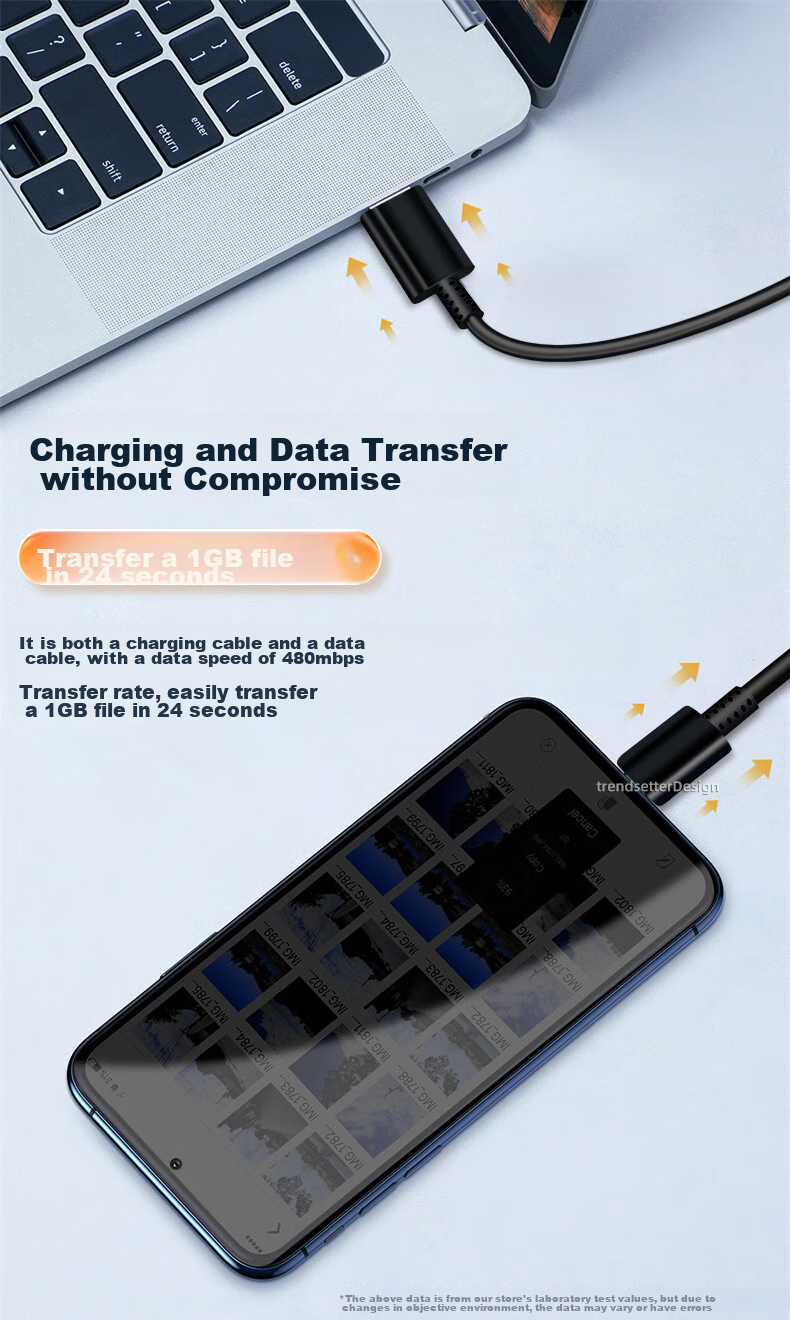 Кабель Chaofan Type-C to Type-C, 2 метра, черный, для быстрой зарядки