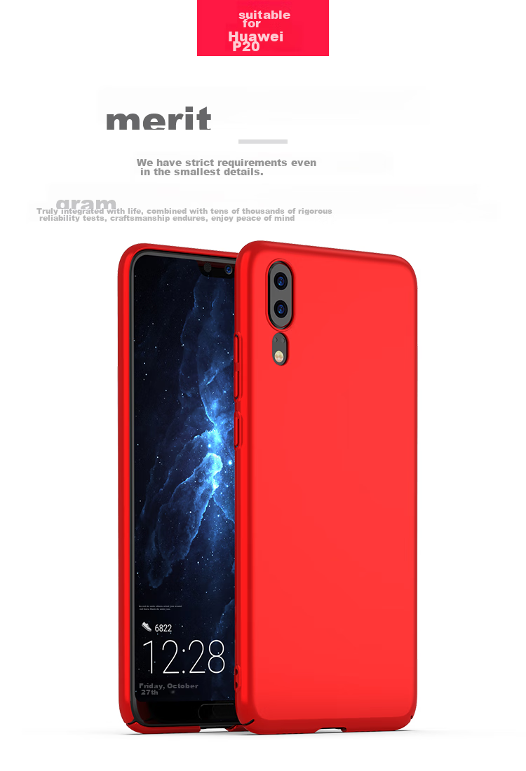 Чехол BIAZE для Huawei P20, защитный, полный охват, противоударный, ультратонкий, с рассеиванием тепла, матовый, защита от отпечатков пальцев, ощущение голого телефона, жесткий корпус для мужчин и женщин JK335-Черный