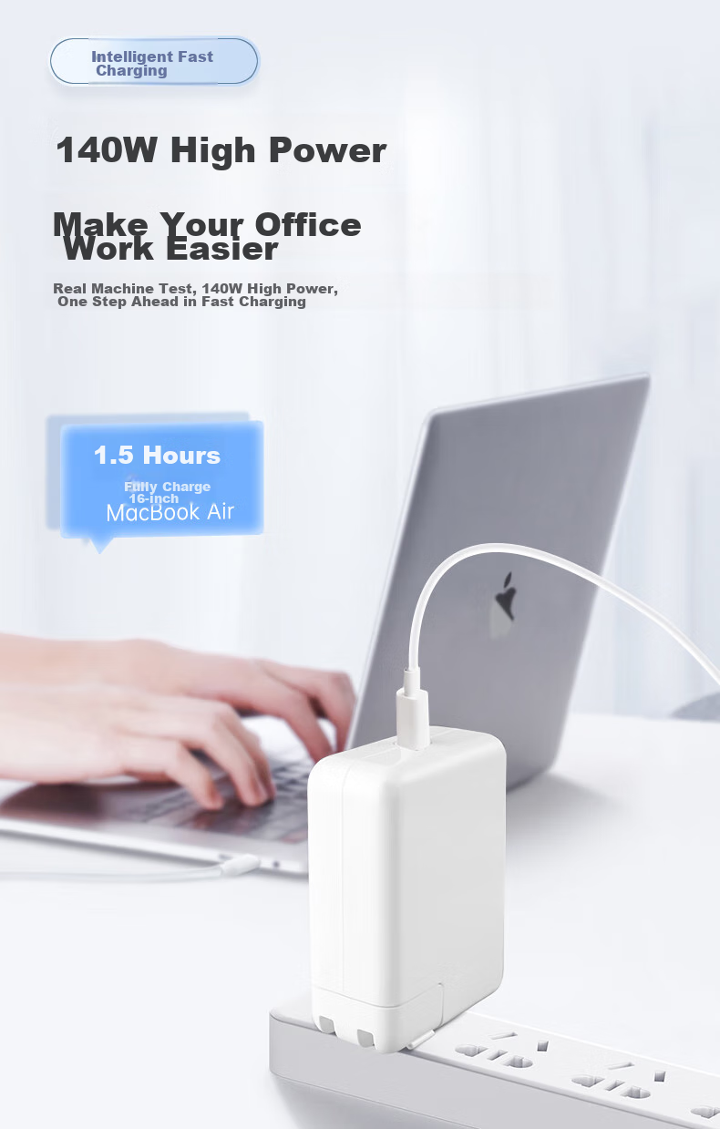 Зарядное устройство mryc для Apple MacBook Pro/Air, 140W, Type-C to MagSafe 3, USB-C кабель 2 метра