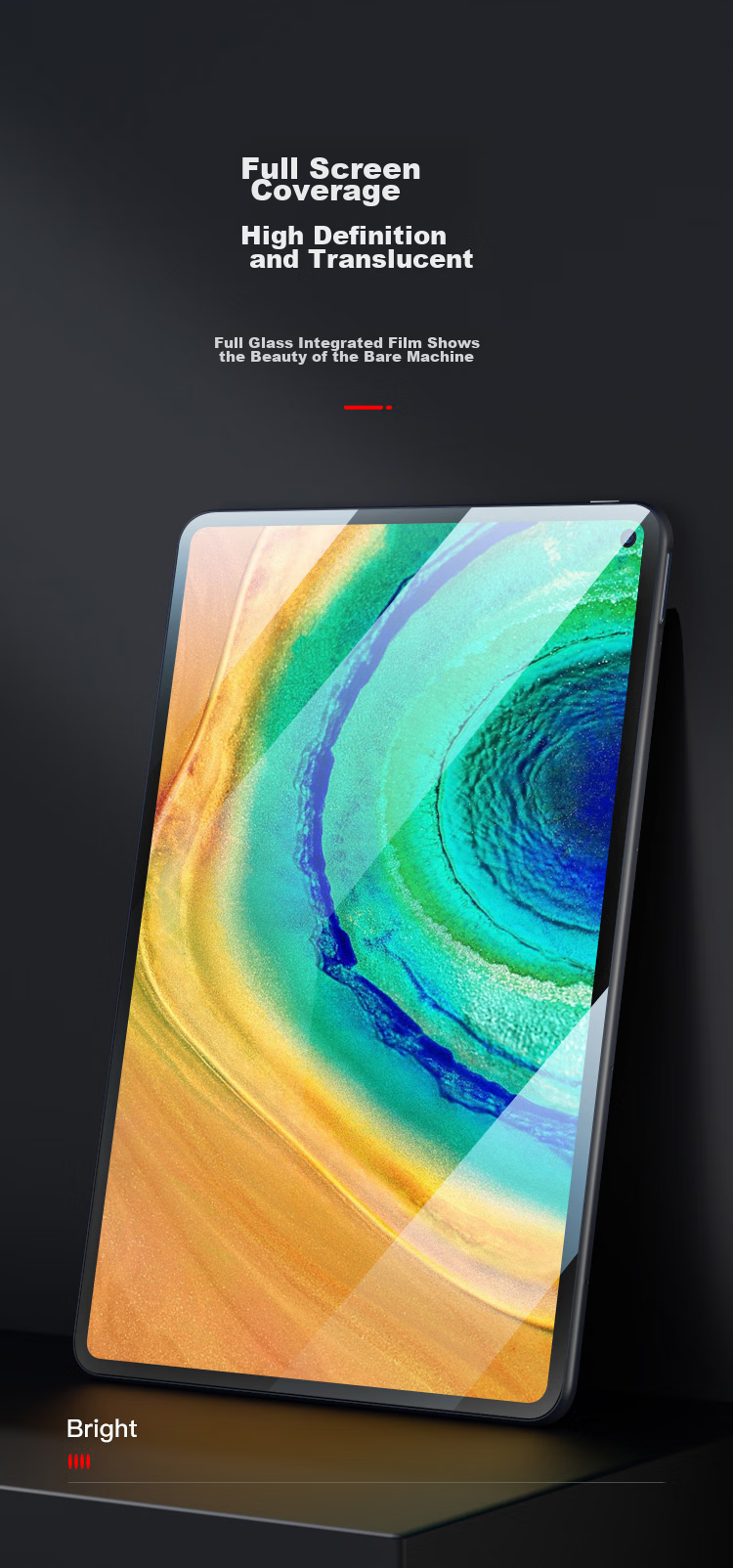 BIAZE Защитная пленка для экрана Huawei MatePad Pro 10.8-дюймовый, высококачественная, из закаленного стекла, износостойкая и устойчивая к царапинам