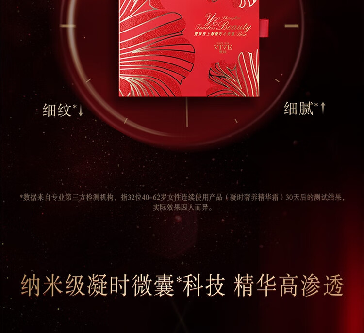双妹（VIVE）夜上海小美盒淡纹弹润精华霜精华液洁面洗面奶蜜露 双妹夜上海小美盒（5件套）