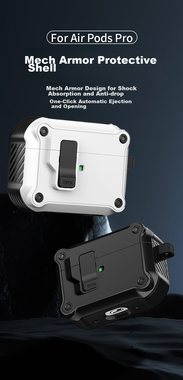 Защитный чехол TRUST ME для AirPods 3, противоударный, с клипсой, белый
