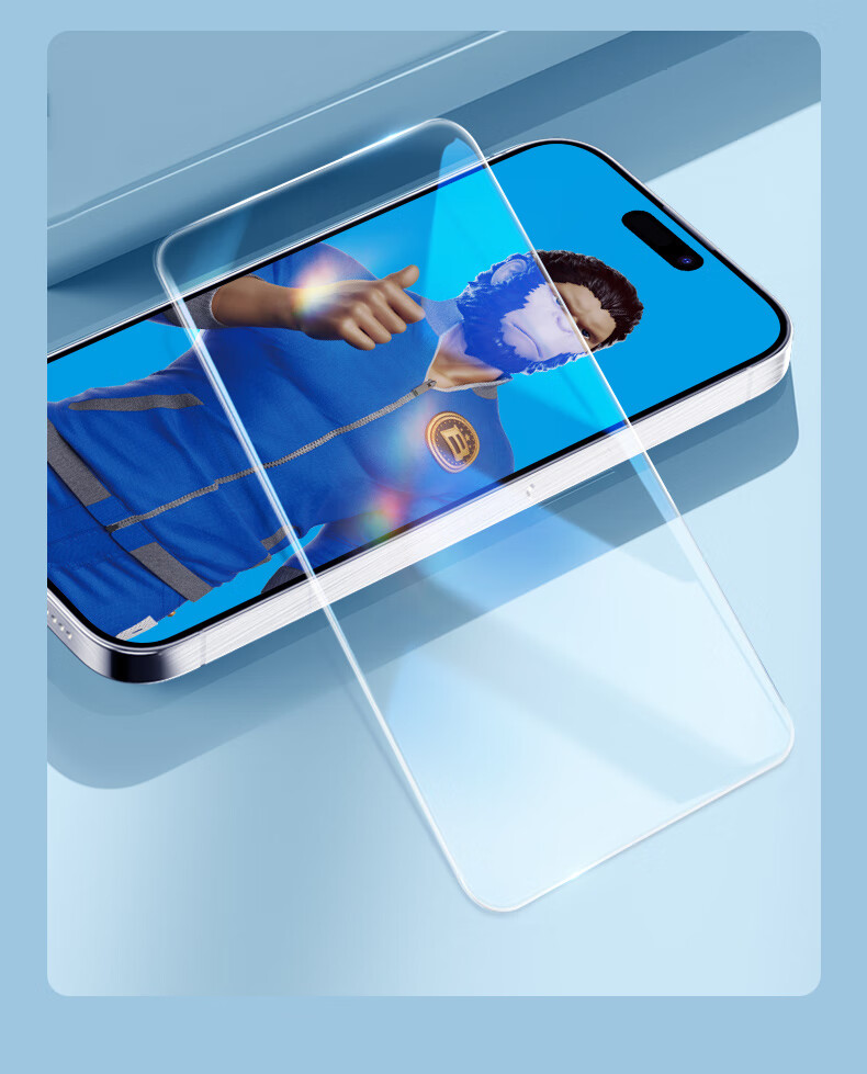 Защитное стекло Lanxingxiansheng для iPhone 16/15, полное покрытие, высокая четкость, безрамочное защитное стекло