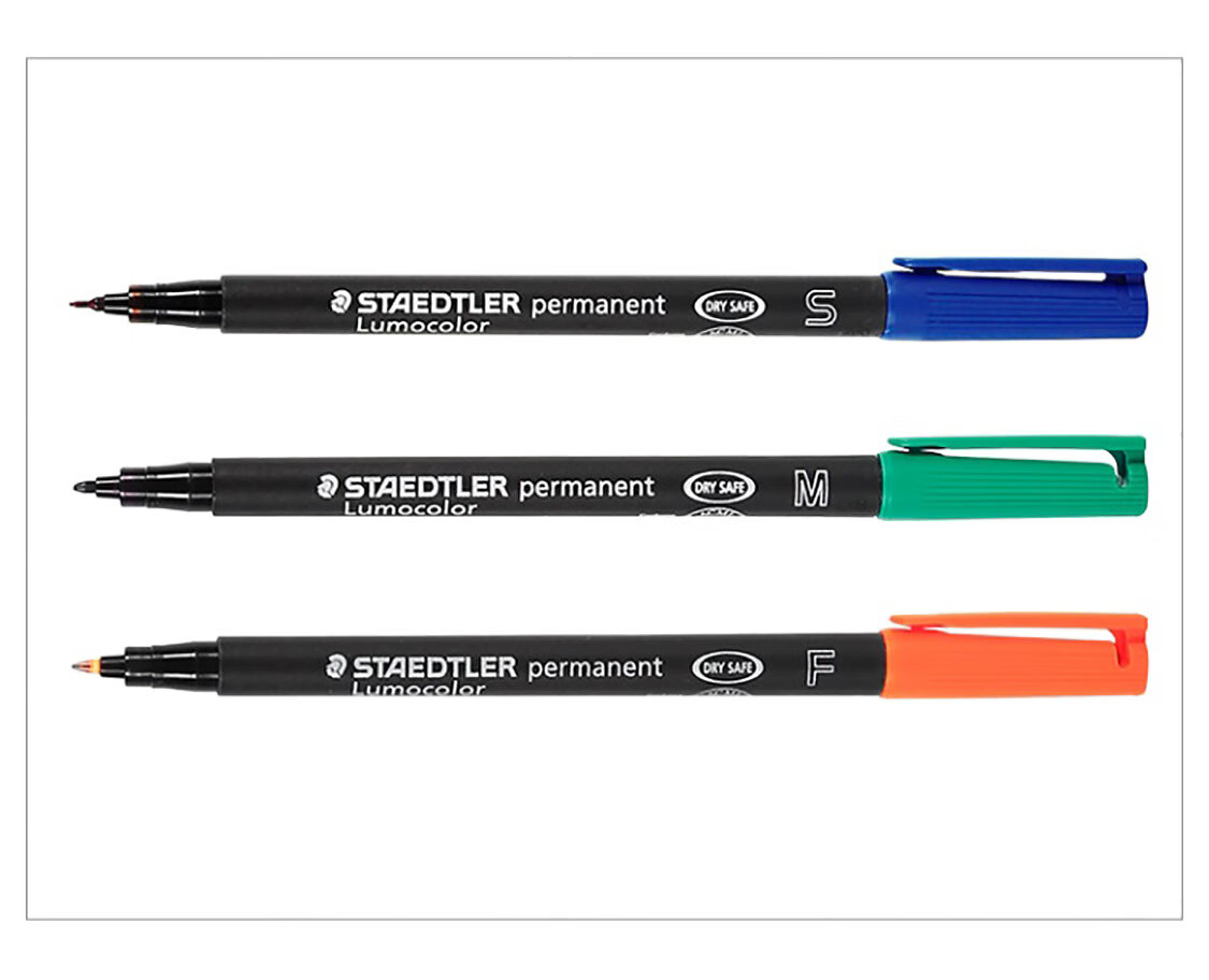 Маркеры на масляной основе STAEDTLER 317WP4, 1.0 мм, водостойкие, быстросохнущие, набор из 4 цветов