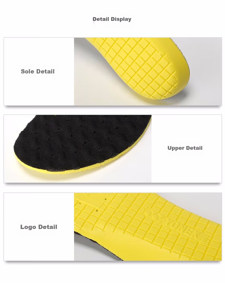 Стельки YONEX Professional Protective Comfortable Breathable Shock-Absorbing Cushioning Insole AC195 Yellow Size L