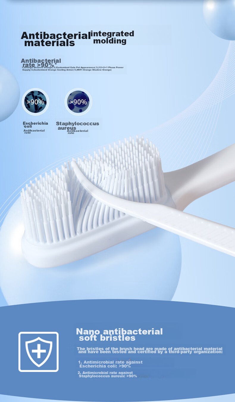 Зубная щетка Namei Nano Antibacterial Soft Bristle, 2 шт.