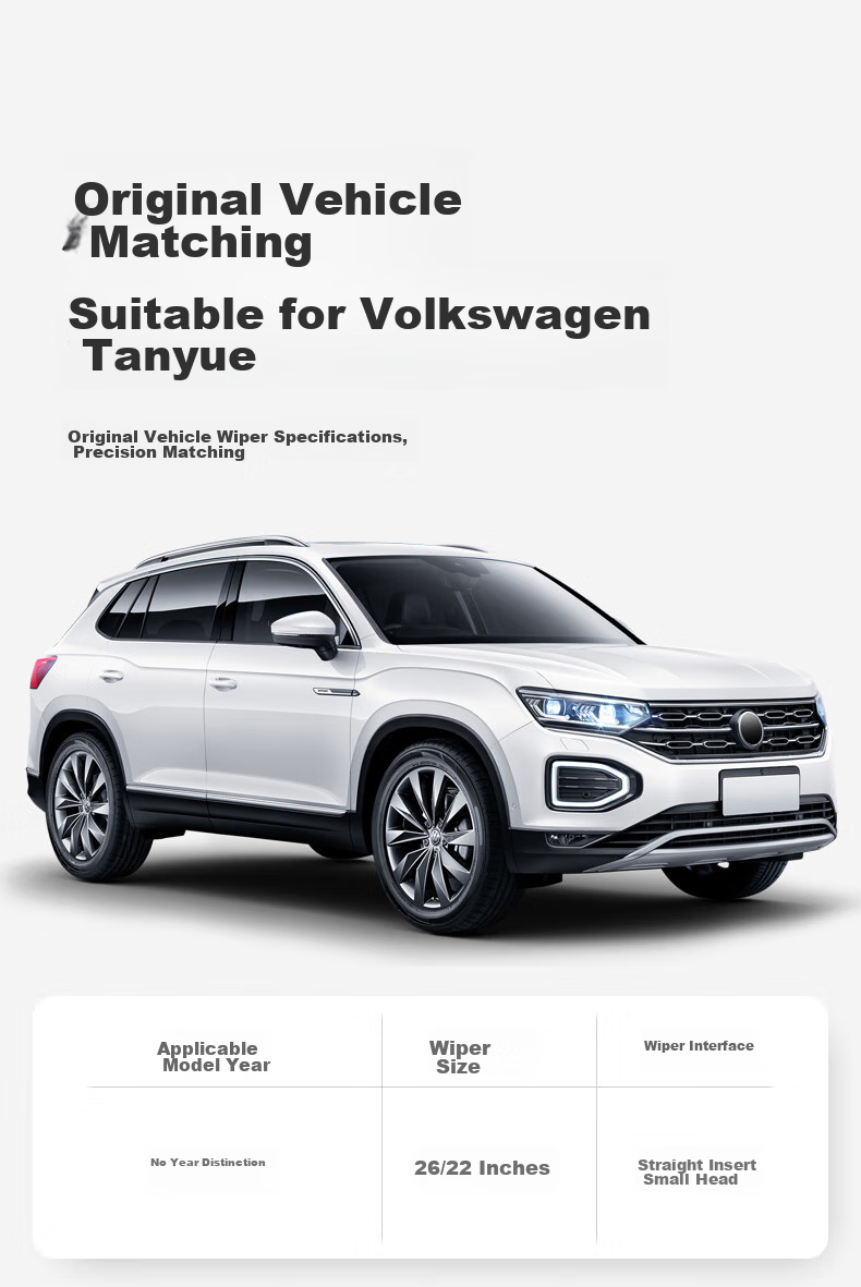 Комплект дворников Goodyear для FAW-Volkswagen Tayron/Tayron GTE, оригинальные резиновые полоски, заводской стиль, безкаркасные передние и задние щетки стеклоочистителя