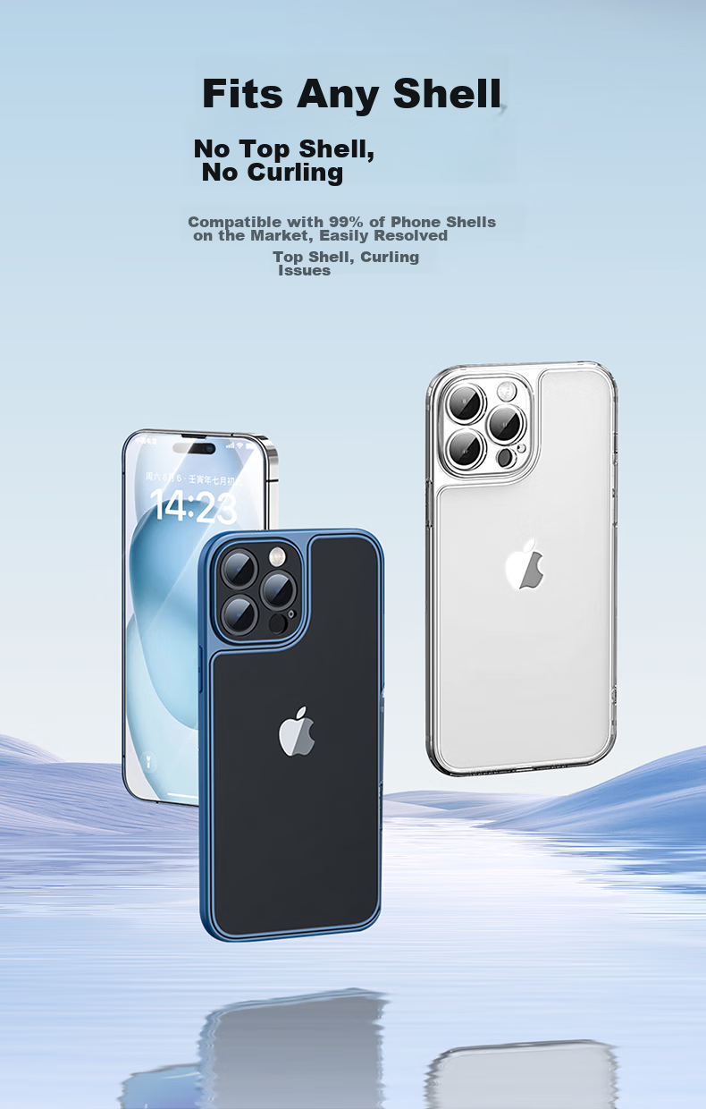 Защитное стекло PISEN для iPhone 15 Pro, полное покрытие, противоударное, антиотпечатки, 2 шт.