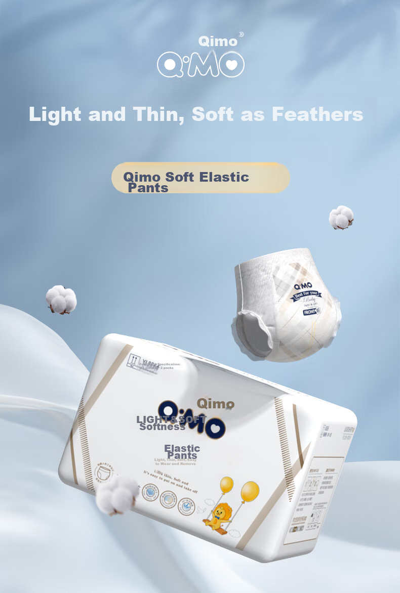 Подгузники-трусики Q-MO Soft Baby XXXXL, 42 шт., для детей от 20 кг, эластичные, легкие и дышащие