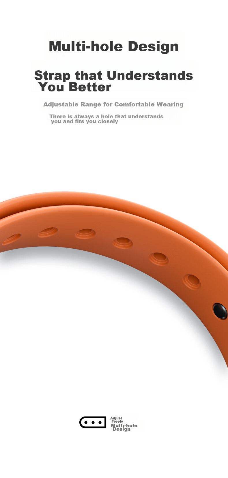 Ремешок CangHua для Xiaomi Mi Band 3/4, спортивный, черный, силиконовый, NFC