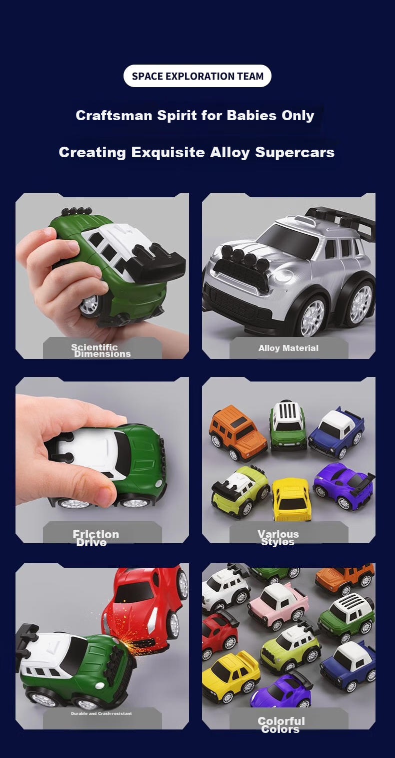 Игрушечный набор Mabaozibao "Космическая ракета", 2 машинки, литая модель, подарок для детей от 3-6 лет