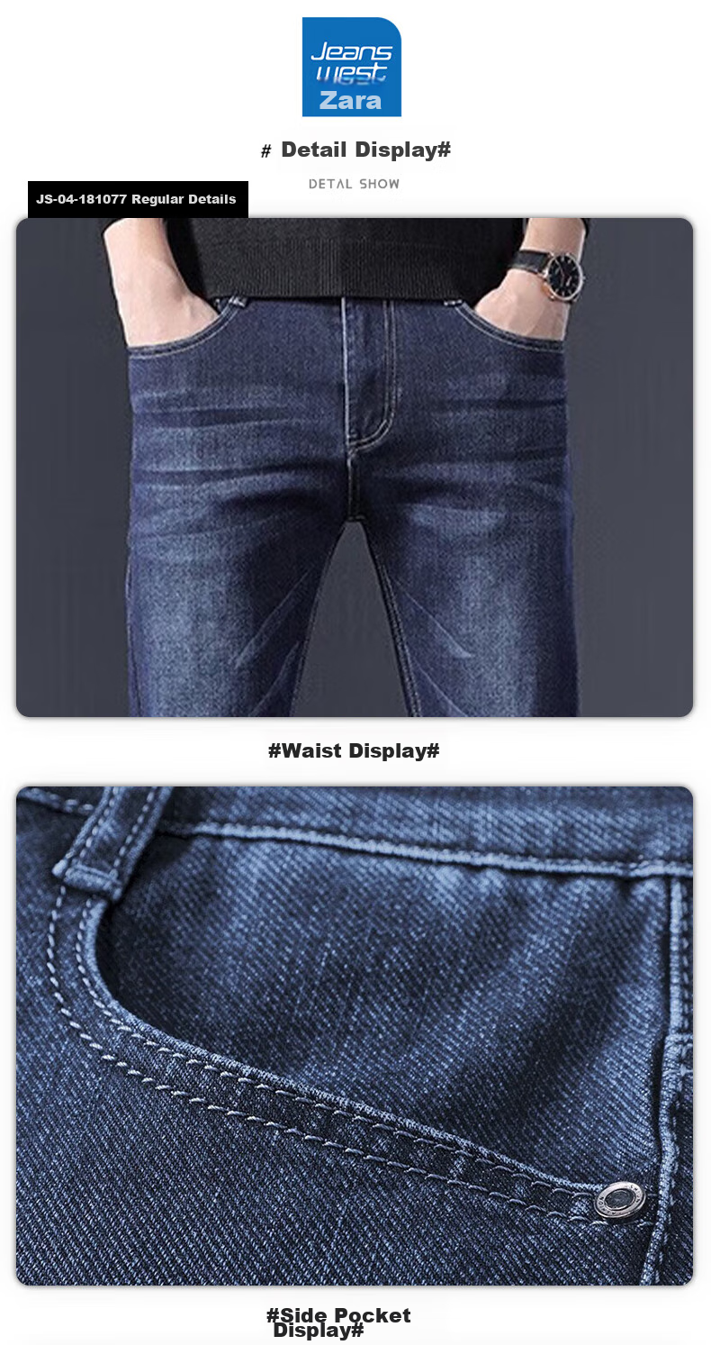 Джинсы мужские Jeanswest, утепленные, зимние, 2025, прямые, тонкие, теплые, черные, размер 29