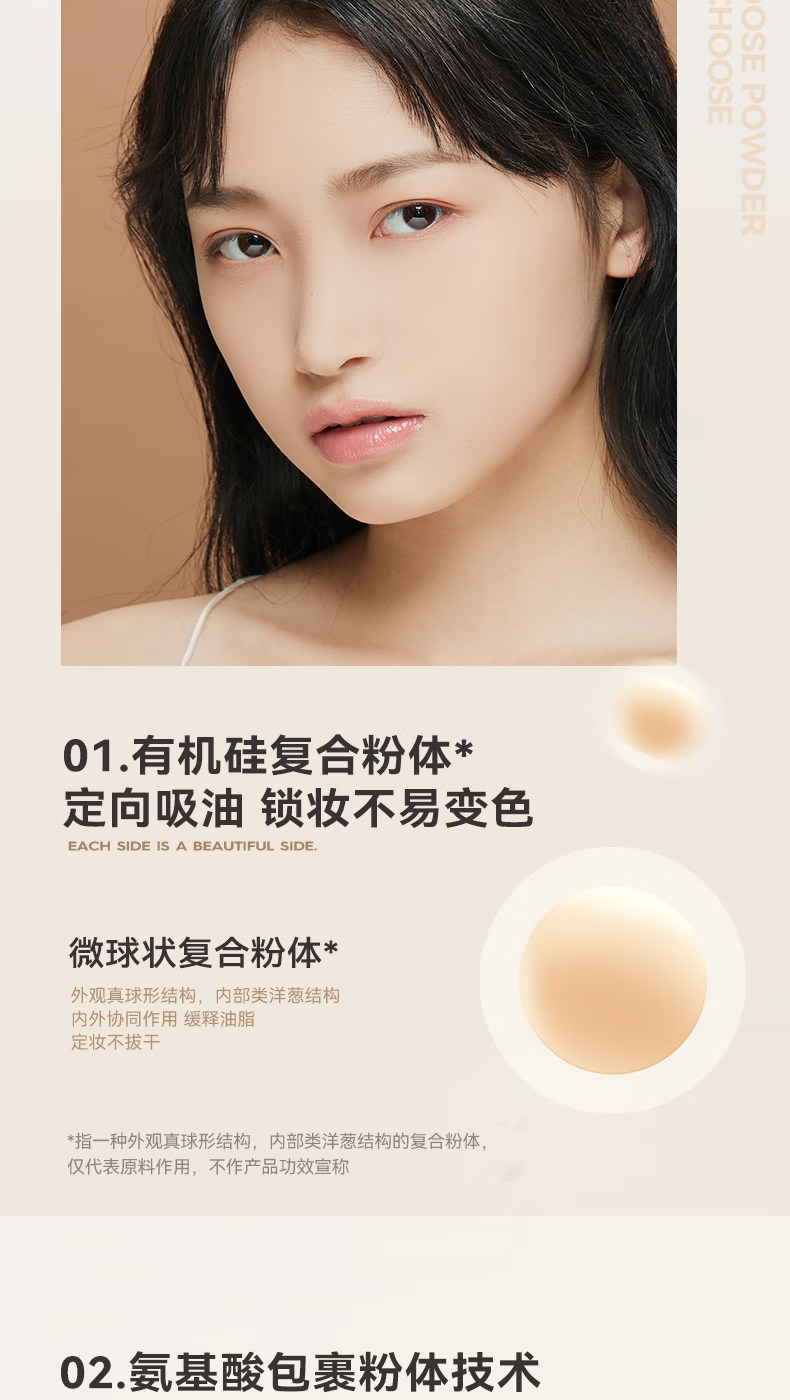 KATO-KATO散粉定妆粉遮瑕持久不易脱妆隐形毛孔自然裸妆 02透明的