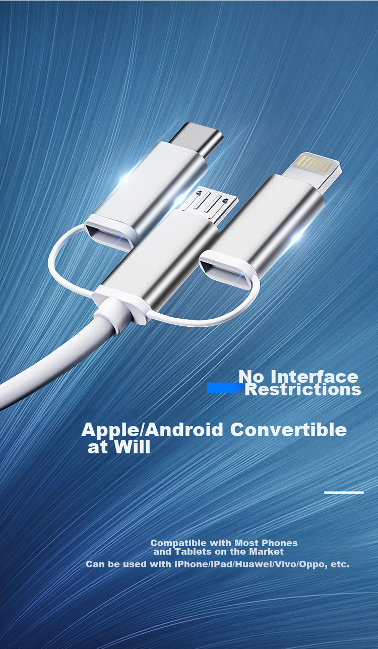 Адаптер LinkStone для зеркалирования экрана, конвертер Lightning на Type-C, док-станция HDMI/VGA, кабель для зеркалирования экрана 3-в-1, трехъядерный адаптер для телефона на ТВ