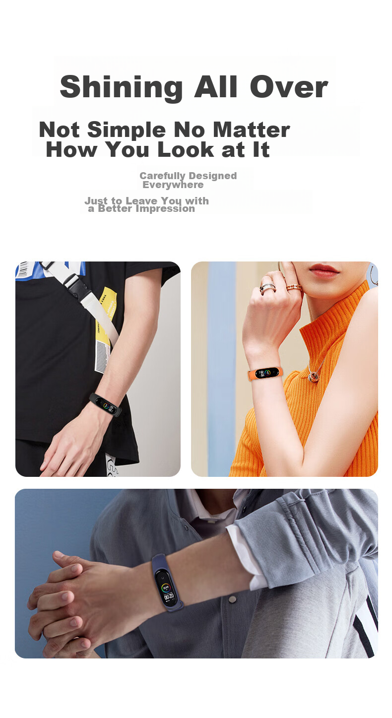 Ремешок CangHua для Xiaomi Mi Band 3/4, спортивный, черный, силиконовый, NFC