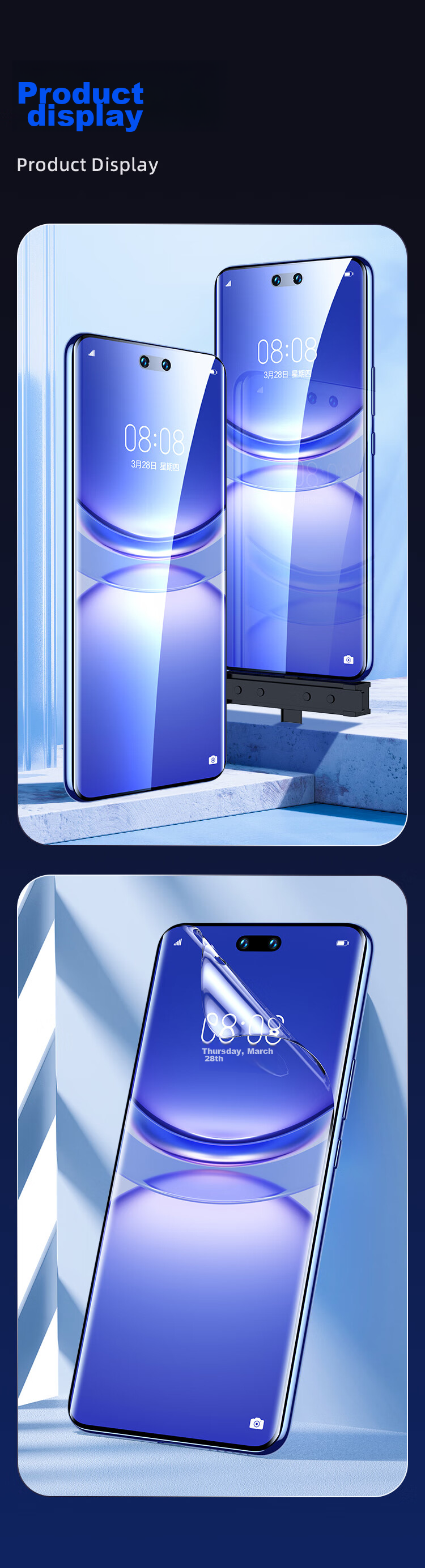 Защитная гидрогелевая пленка BIAZE для Huawei Nova 14 Pro/13 Pro/12 Pro/12 Ultra, противоударная, противоцарапная, высокая четкость, 2 шт.