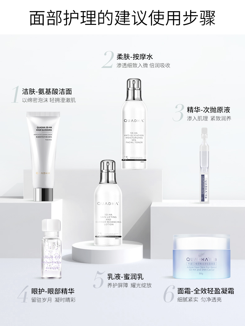 夸迪焕颜精粹1.0次抛精华液30ml补水保湿软安瓶玻尿酸护肤品 焕颜1.0次抛精华30支