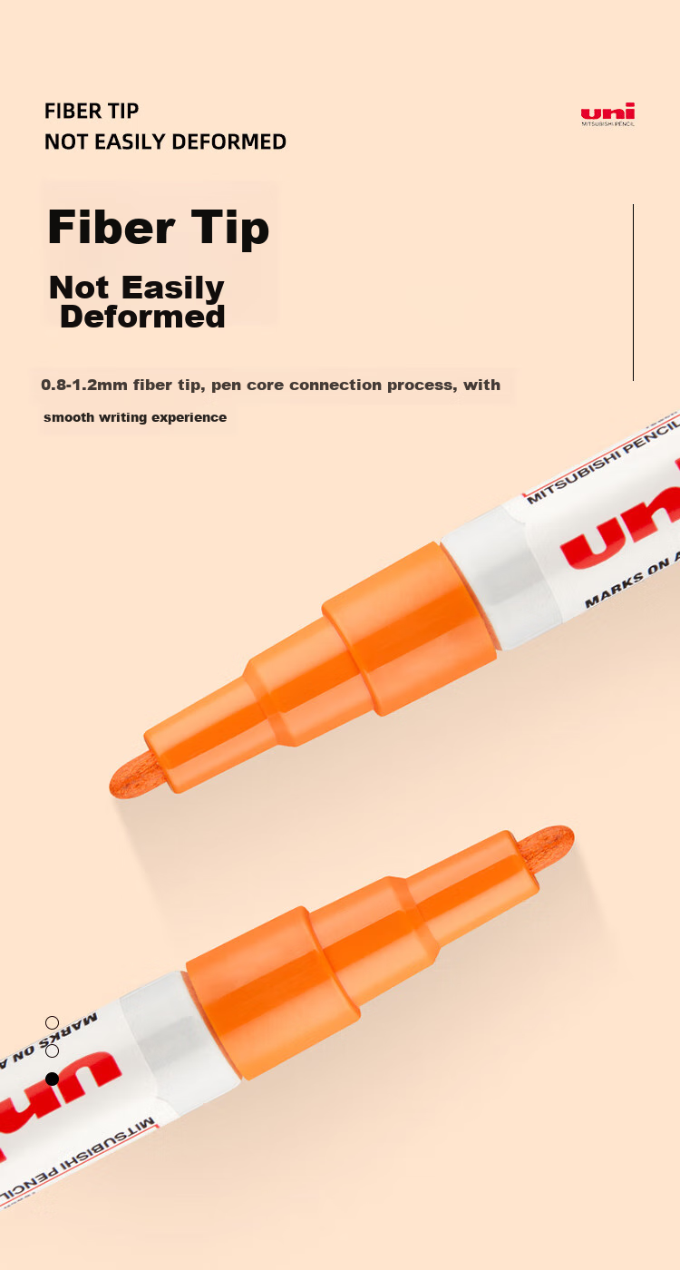Маркер Uni-ball PX-21, черный, 12 шт., 0.8-1.2 мм, масляная основа