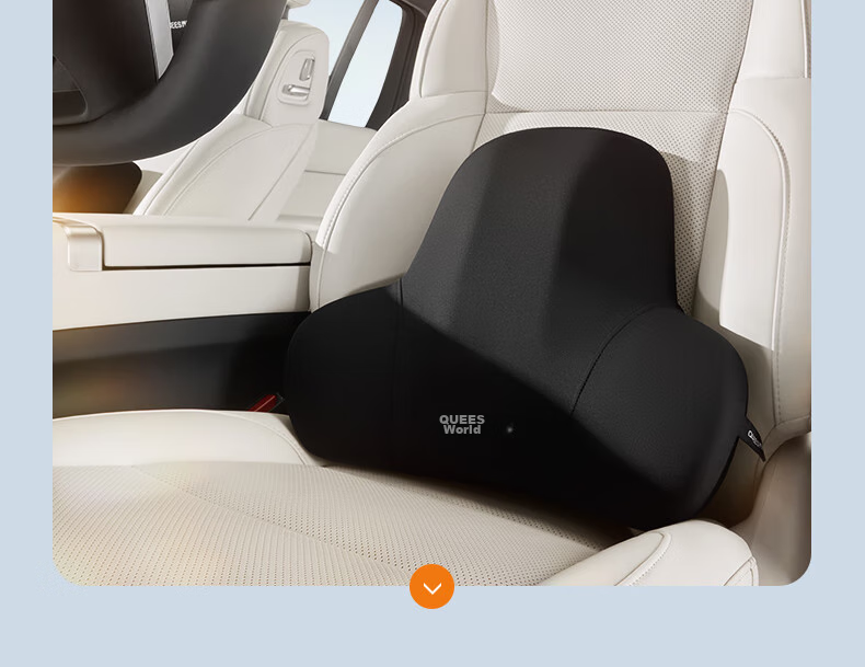 Автомобильная подушка под голову Qiaoshi, универсальная, для водителя Honda, BMW, серая