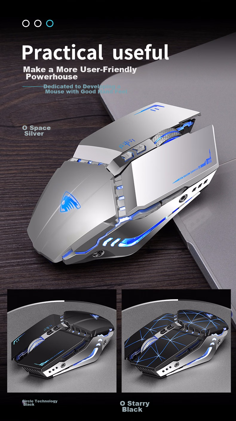 Беспроводная игровая мышь EWEADN G305, двухрежимная Bluetooth, перезаряжаемая, для ПК, планшета, ноутбука, PUBG E-Sports