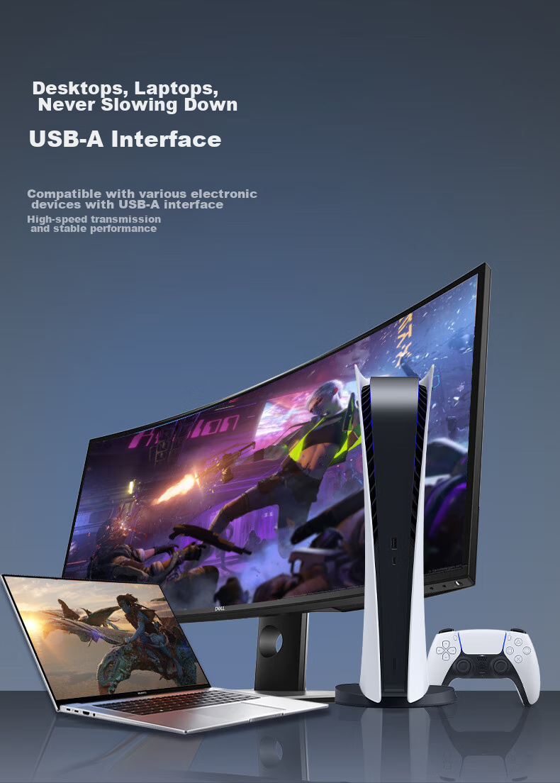 USB-накопитель Aigo U357, 128 ГБ, USB 3.2 Type-C, OTG, металлический корпус, высокая скорость чтения 440 МБ/с