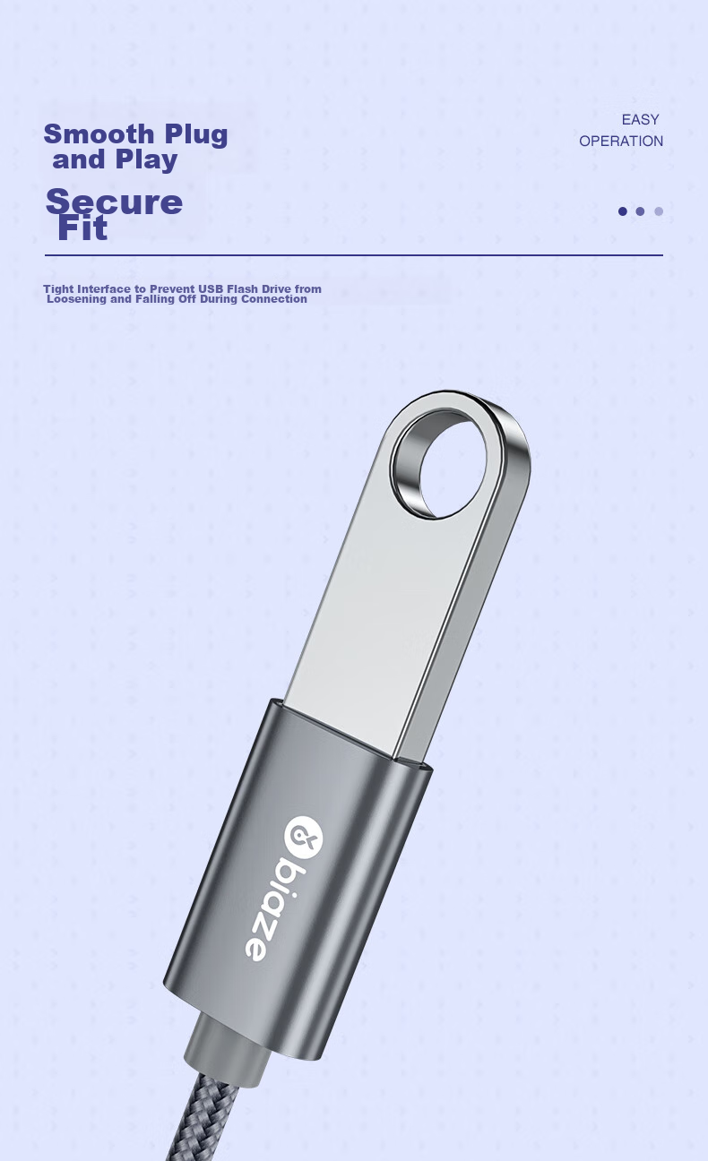 Кабель BIAZE OTG, адаптер Type-C на USB, конвертер USB-C Female в USB Male для телефонов Android, Apple, компьютеров MacBook, подключение USB-накопителей