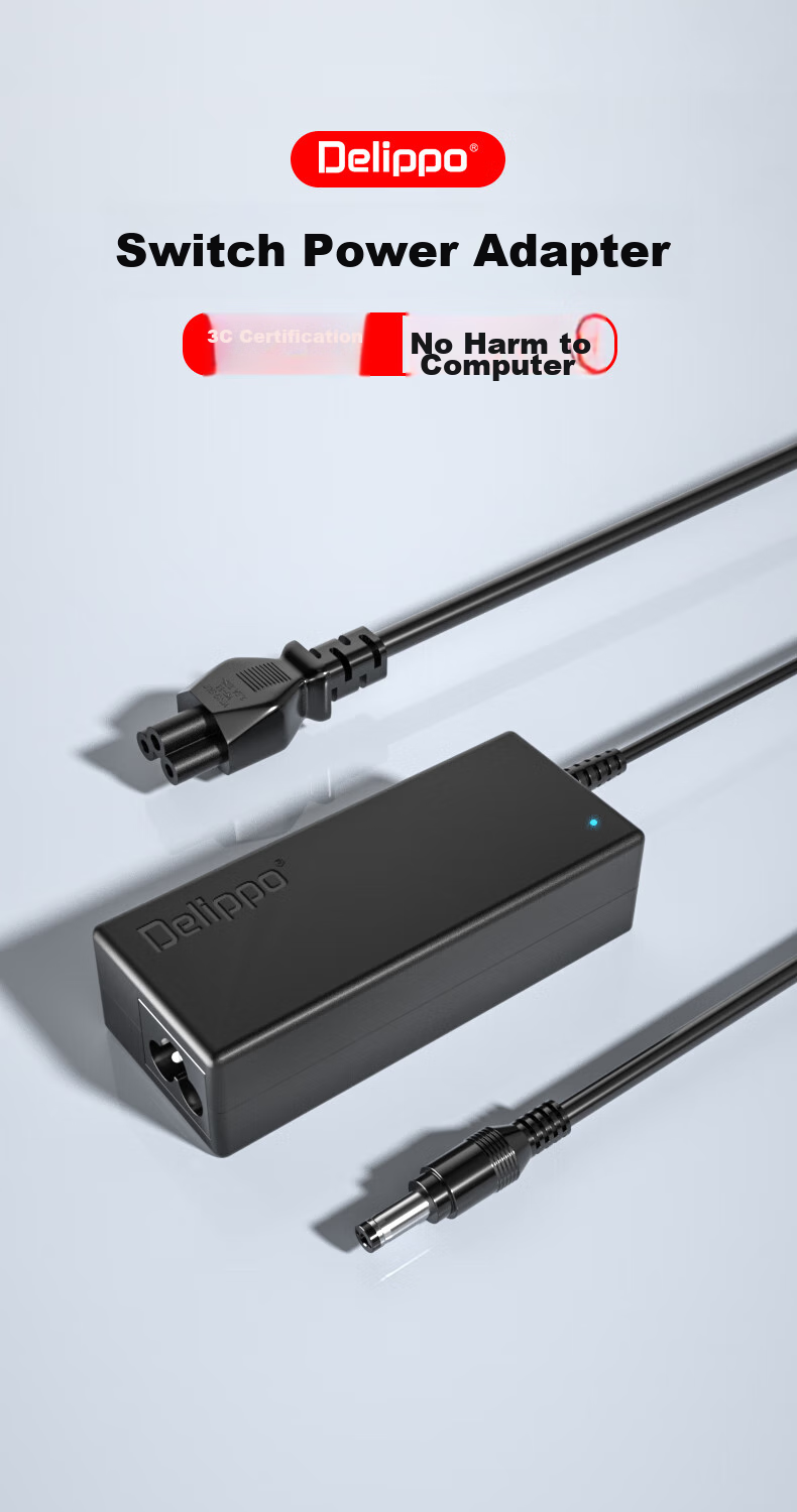 Адаптер питания Delippo 12V 5A, универсальный, 60W, 5.5*2.5 мм, для мониторов, проекторов, коммутаторов, роутеров