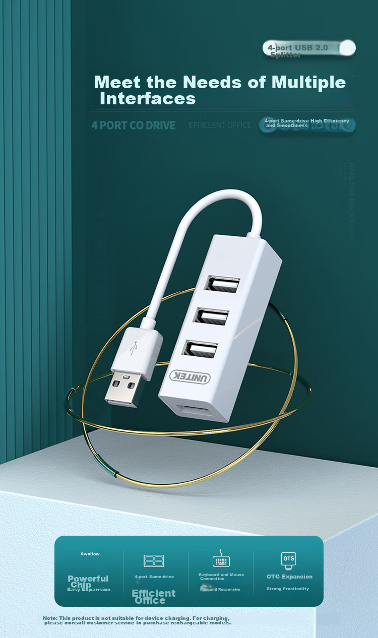 USB-хаб UNITEK, 4 порта
