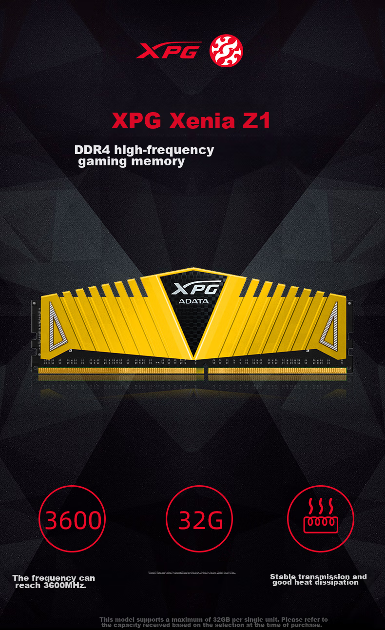 Комплект оперативной памяти ADATA XPG Weilong Z1 DDR4, 16 ГБ (2x8 ГБ), 3600 МГц