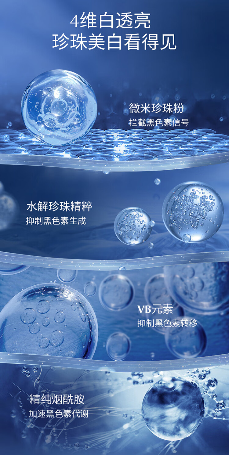 京润珍珠美白补水大白膜25片 保湿提亮淡斑面膜贴改善暗沉淡斑淡痘印护肤