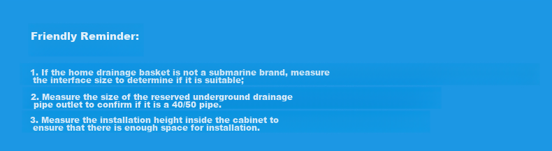 Сифон для кухонной мойки Submarine CSQ-1, канализационная труба, антизапах