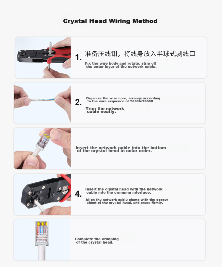 Коннектор RJ45 BOYANG Cat5e, 100 шт. в упаковке, экранированный, позолоченный