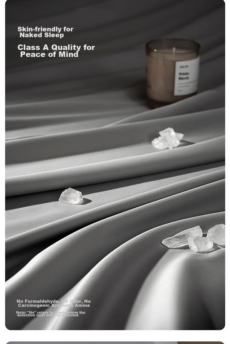 Комплект постельного белья LOVO Luolai, Luxury 100S Long-Staple Cotton Sateen, 4 предмета, хлопок, 1.5 метра, версия JINGDONG