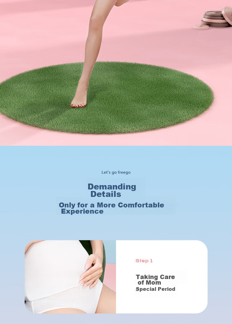 Одноразовое нижнее белье Freego Pure Cotton для женщин, стерилизованное EO, полностью хлопковое, не требует стирки, для беременных, послеродовое, менструальное, для путешествий, белое, размер L, 5 шт.