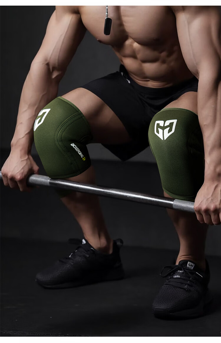 Наколенники GINGPAI SPORT для фитнеса, пауэрлифтинга и тяжелой атлетики, профессиональная защита колена, размер M, черный