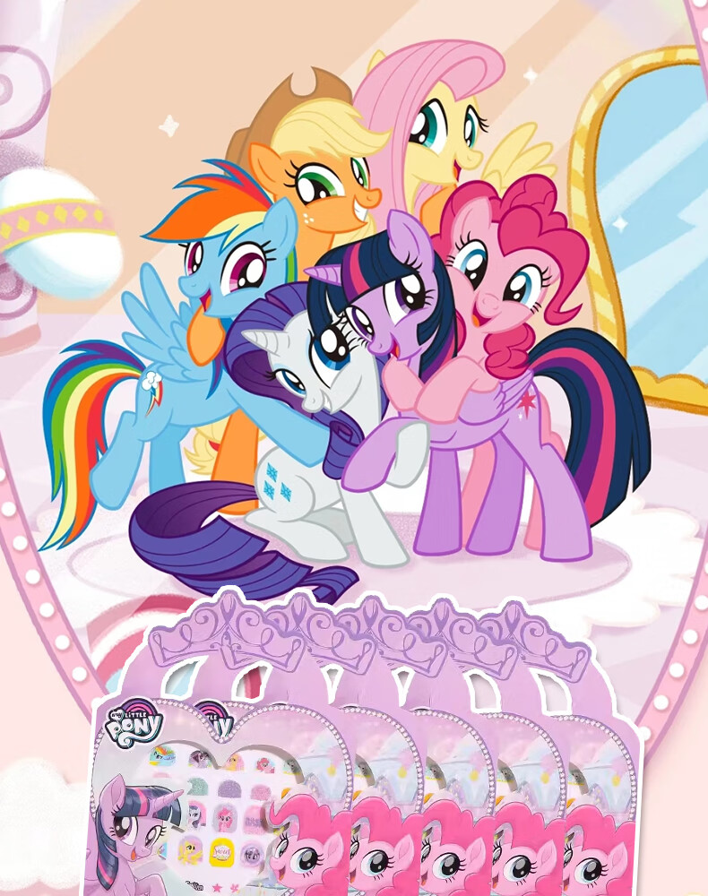 Детские наклейки для ногтей Danmiqi "My Little Pony", 5 листов, 170+ наклеек