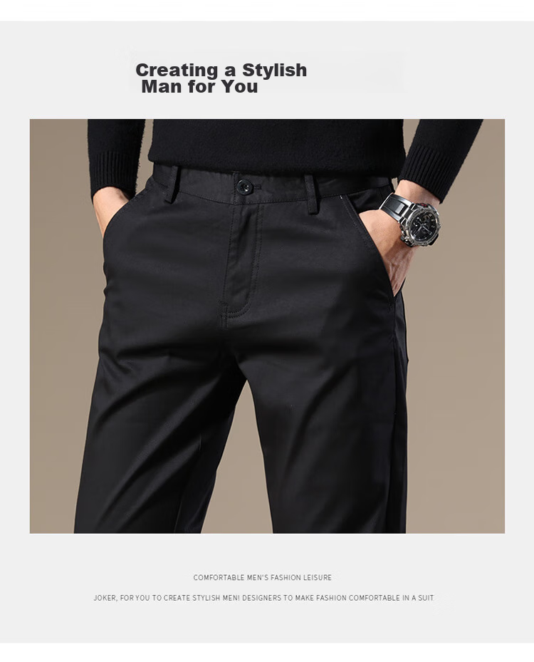 Брюки ROMON Casual Pants мужские, повседневные, прямые, темно-серые, размер 38