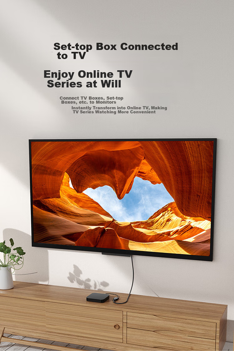 CHOOSEAL Адаптер-конвертер HDMI на VGA QS6933, для подключения компьютеров, ноутбуков, PS5, ТВ-приставок Xiaomi к мониторам и проекторам, кабель-переходник