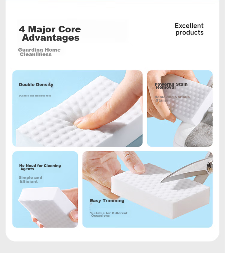 Многоразовая губка MARYYA Nano Sponge, 20 шт., для чистки мебели и бытовой техники, подходит для белой обуви