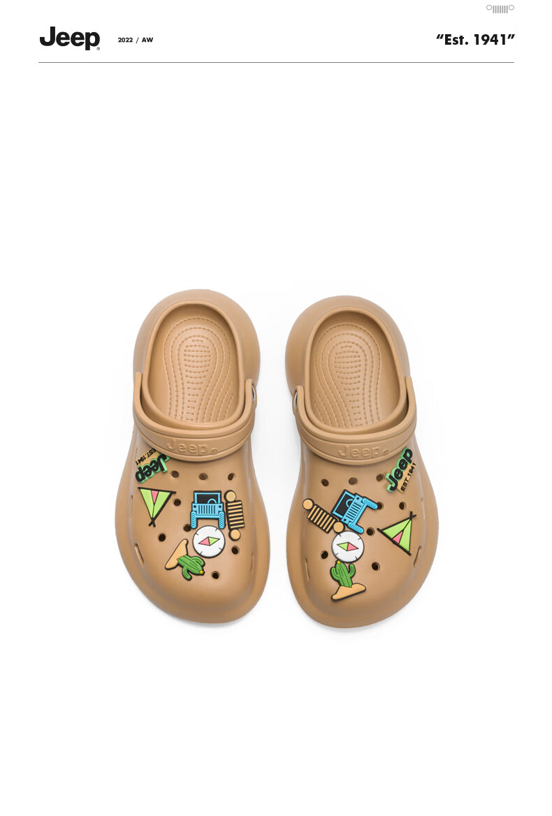韓国大人気 ★ JEEP Family Slippers Jeep platform Crocs women's home indoor slippers couple