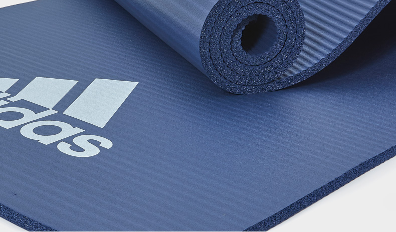阿迪达斯（adidas）瑜伽垫 防滑健身垫运动瑜伽垫 淡绿色「厚10mm 」